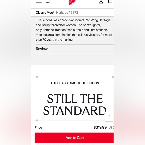 Red Wing Shoes 6-inch Classic Moc Black Lace Up Leather Boots - Picture 8 of 11